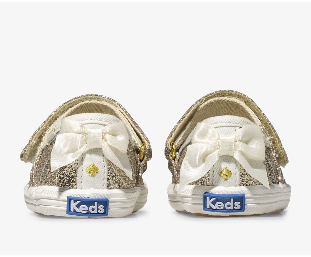 Slip On Παιδικα - Keds Kate Spade New York Sloane Mj Glitter Crib - Χρυσο Χρωμα - UZRQD3940